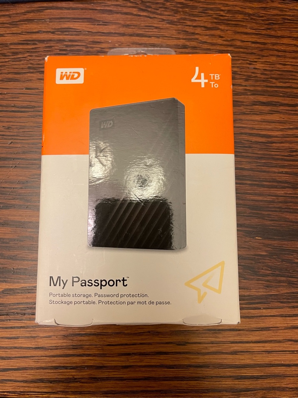 WD My Passport 4TB Portable External Hard Drive - Black NWT